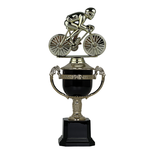 Trofeo de Copa con Figura Serie PC de Ciclismo